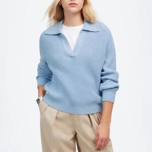 Madewell Shaker Stitch Cotton Cashmere Sweater